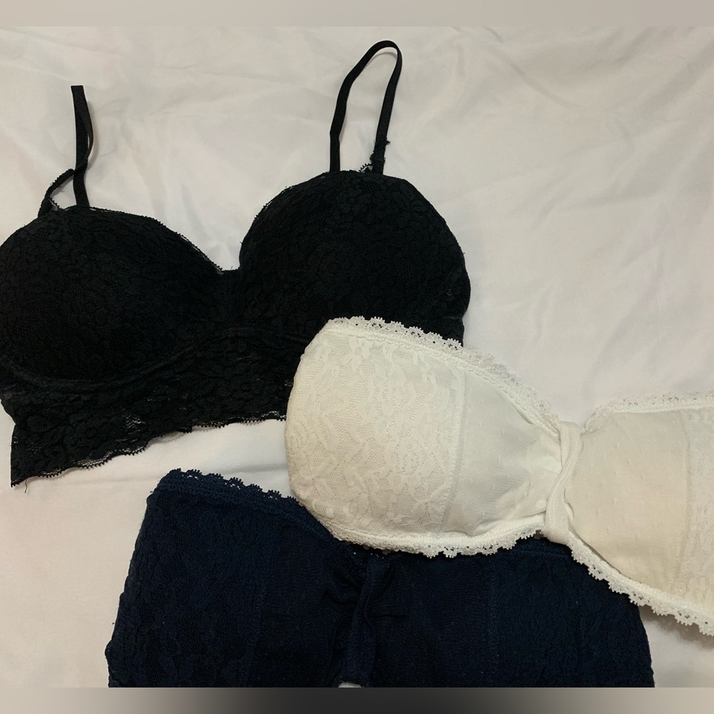 Elegant Lace Bralette Set